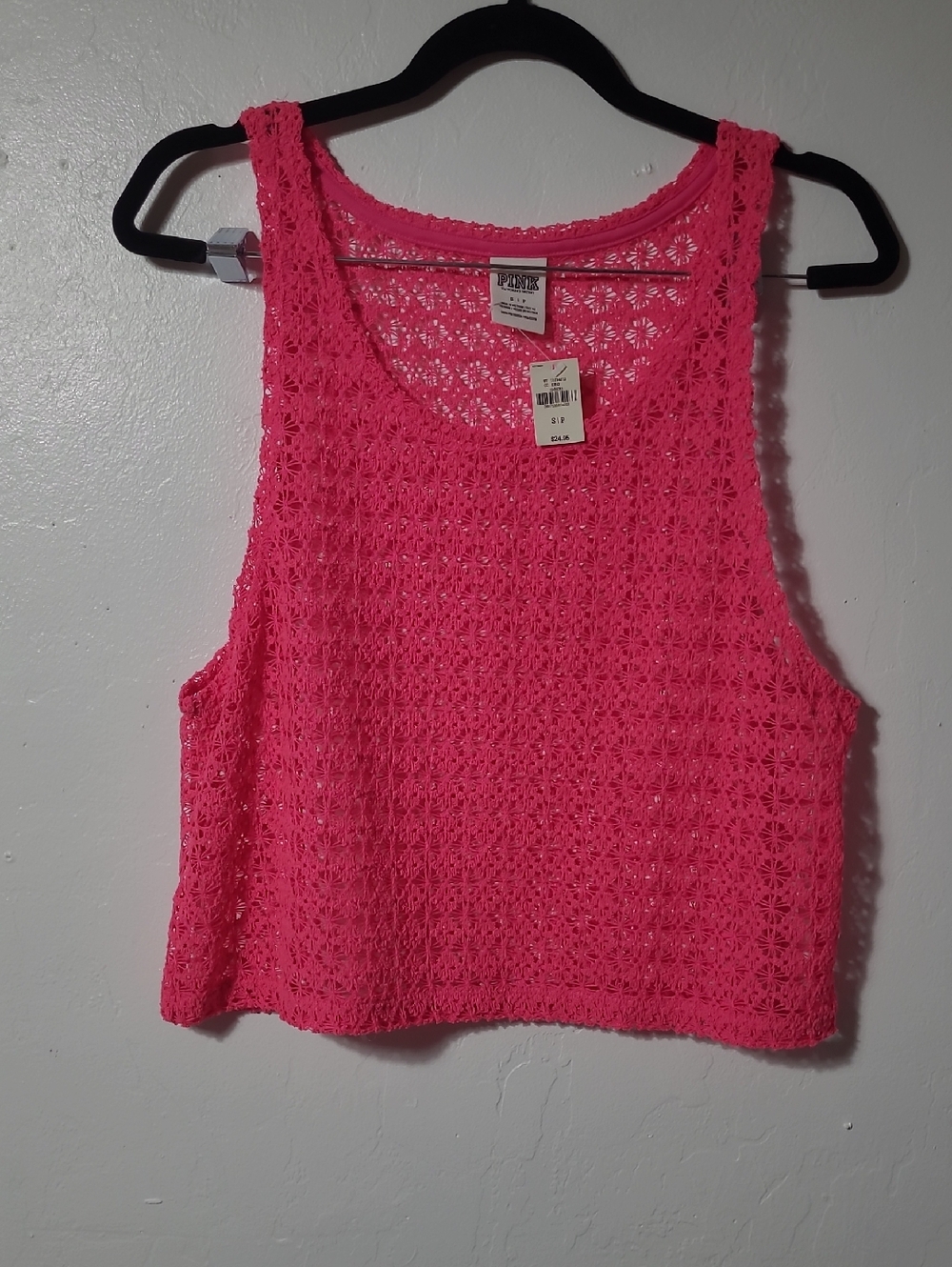 Pink Mesh Tank